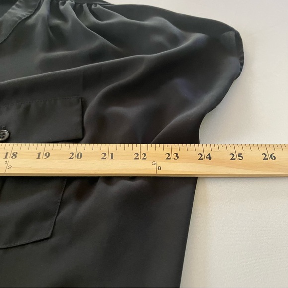 INC International Concepts Black Short Sleeve Blouse - Sz 2X Plus Size - Picture 7 of 8